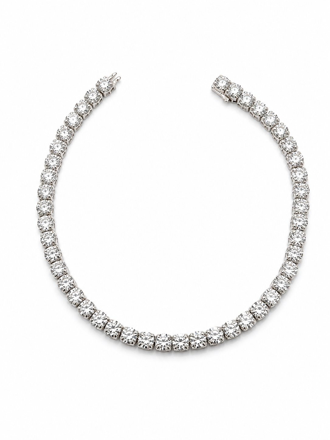 14K White Gold 12.50 CTW Lab-Grown Diamond Tennis Bracelet – 7.5"