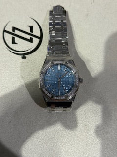 AUDEMARS PIGUET Royal Oak Ice Blue Dial on 77451ST Card 2024