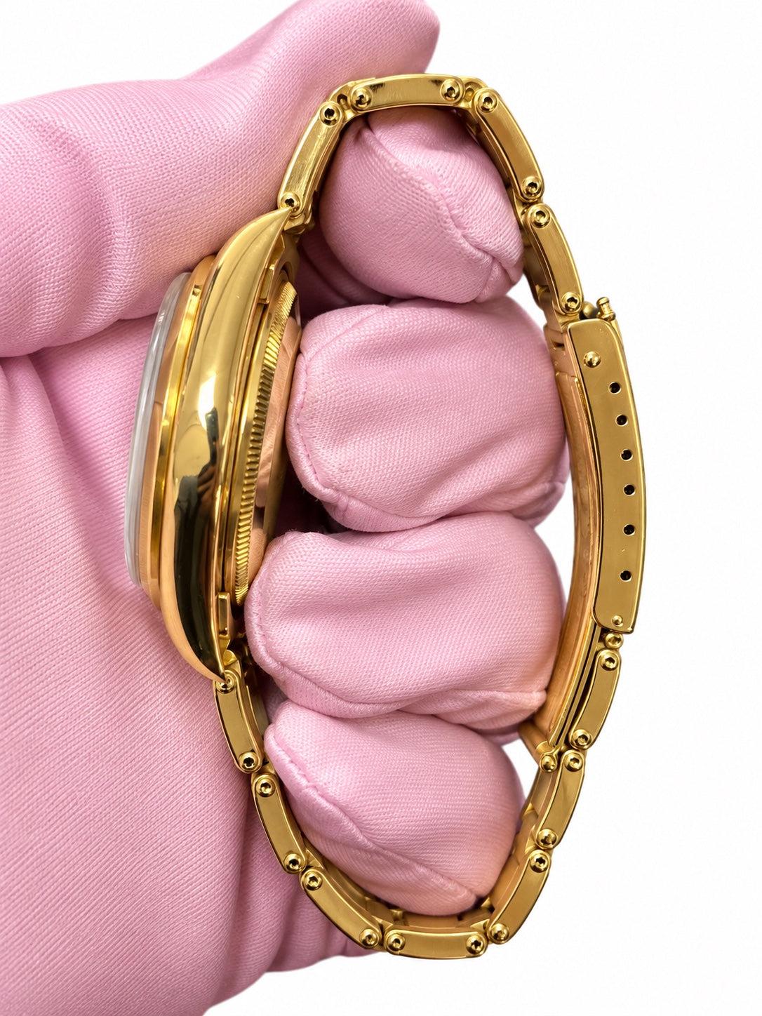 Rolex 67488 Pre-Owned Good Watch Only, 18k Yellow Gold White Dial