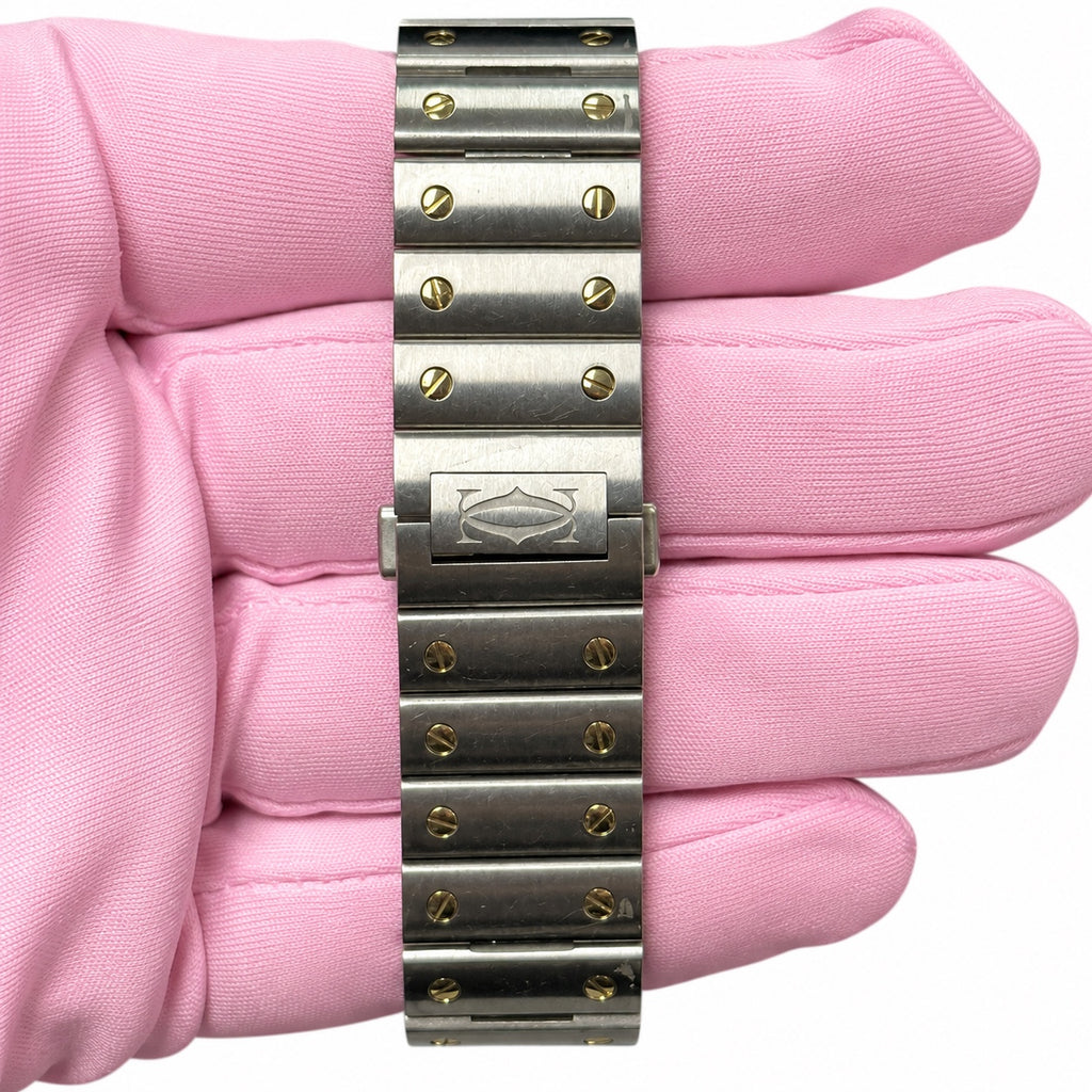 Cartier Santos de Cartier Large Silver Dial on Bracelet W2SA0009 Complete 2023