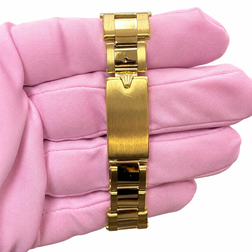 Rolex 67488 Pre-Owned Good Watch Only, 18k Yellow Gold White Dial
