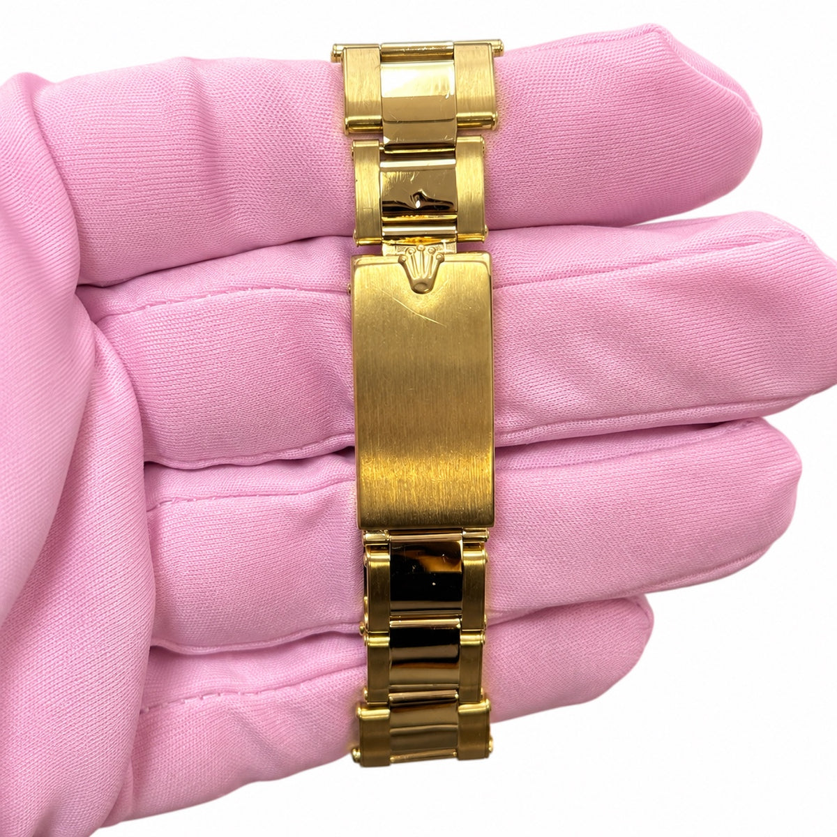 Rolex 67488 Pre-Owned Good Watch Only, 18k Yellow Gold White Dial