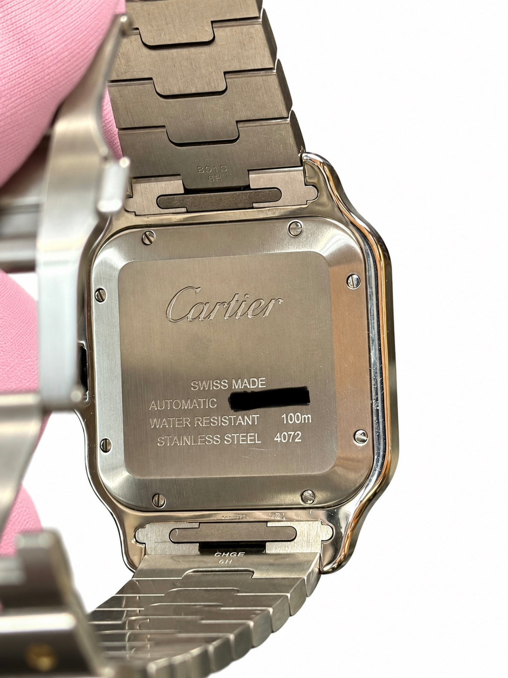 Cartier Santos de Cartier Large Silver Dial on Bracelet W2SA0009 Complete 2023