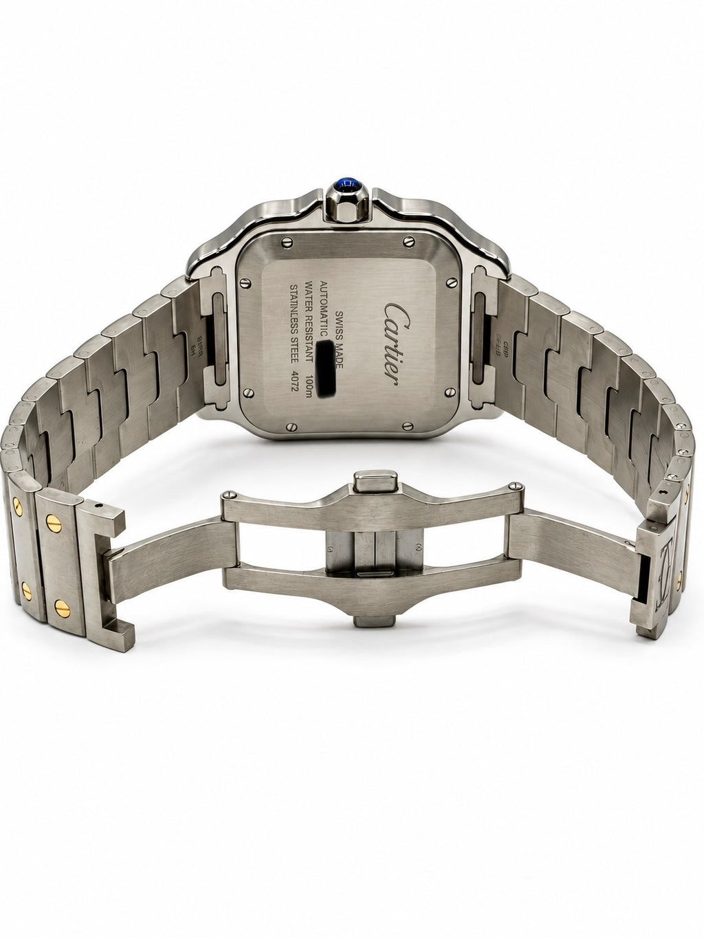 Cartier Santos de Cartier Large Silver Dial on Bracelet W2SA0009 Complete 2023