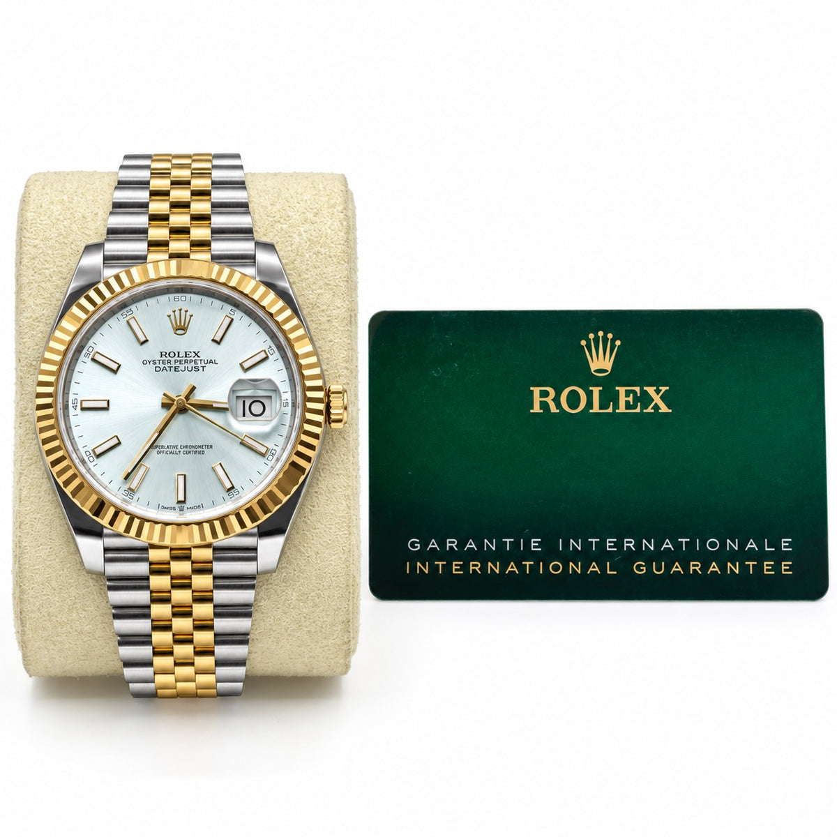 2025 Rolex Datejust 41, 126333-0002 , Two-Tone Yellow, Pre-Owned Excellent Watch and Card