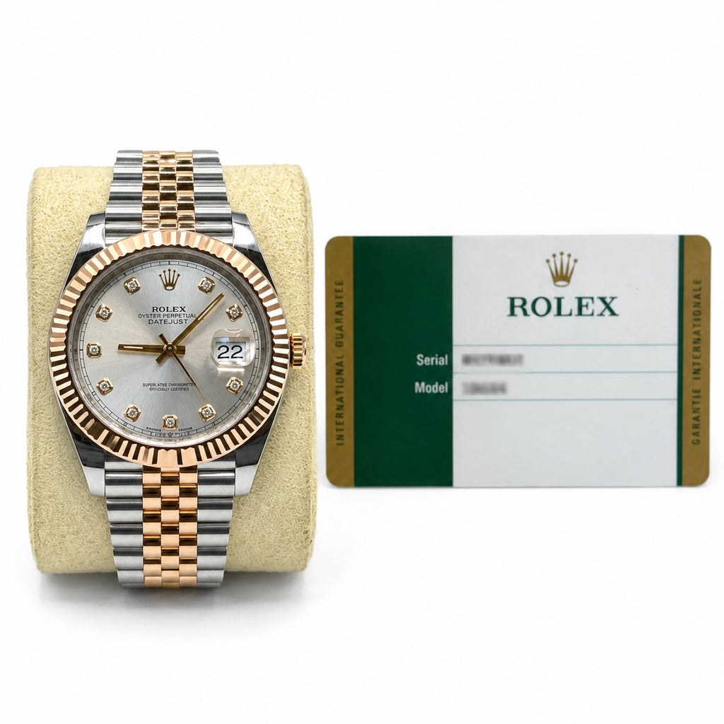 Rolex Datejust 41 126331 Two Tone Everose Gold 2018 Watch & Card Excellent