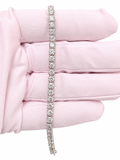 14K White Gold 12.50 CTW Lab-Grown Diamond Tennis Bracelet – 7.5"