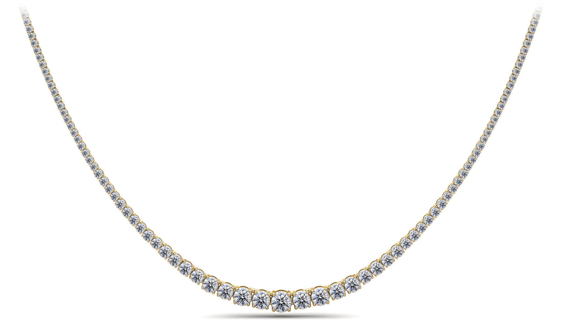 Classic Graduated Strand Of Diamonds Lab-Grown Diamond  with 9.01 ct.(finished)