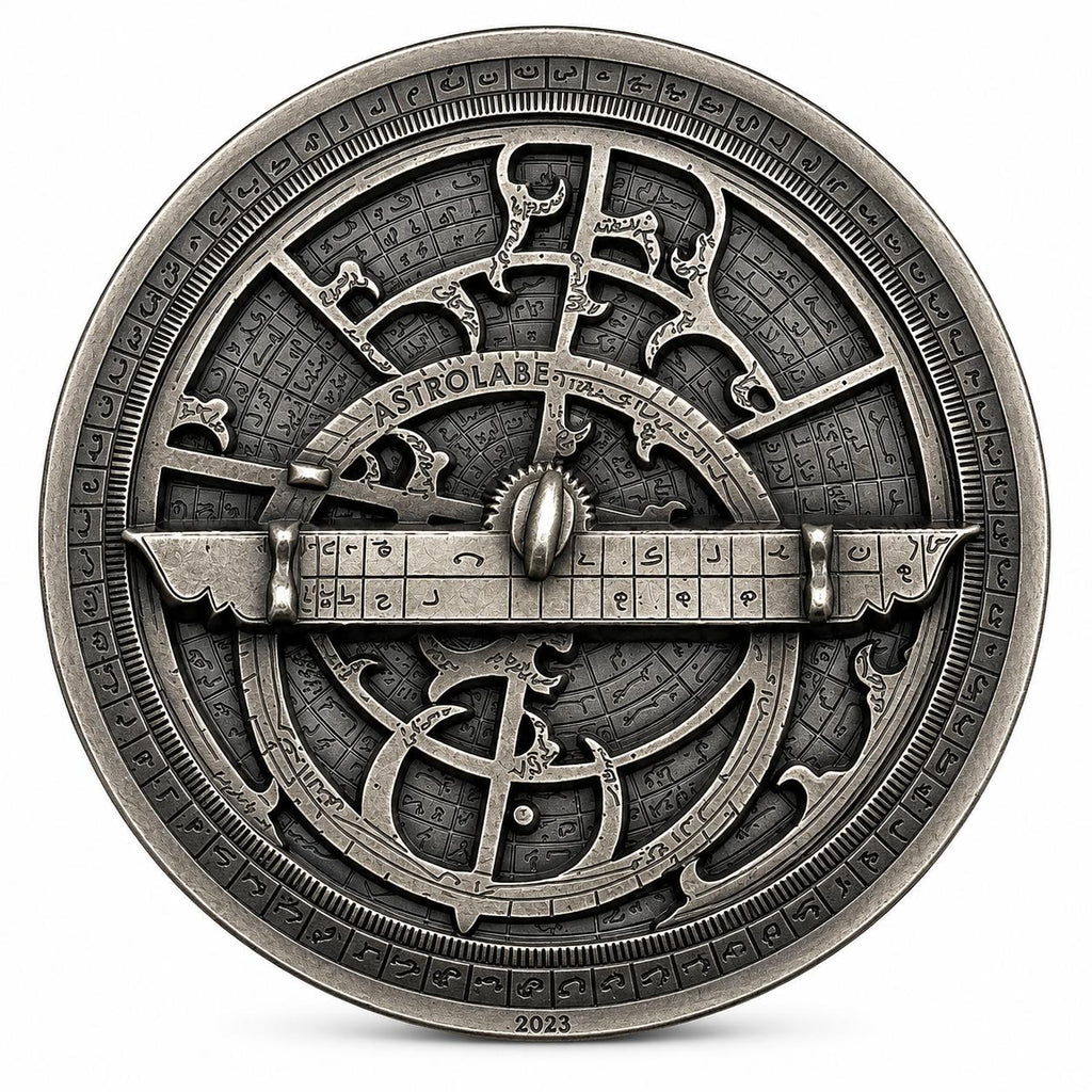 Cook Islands “Historical Instruments – Astrolabe” 2023 2.3 oz .999 Fine Silver Coin