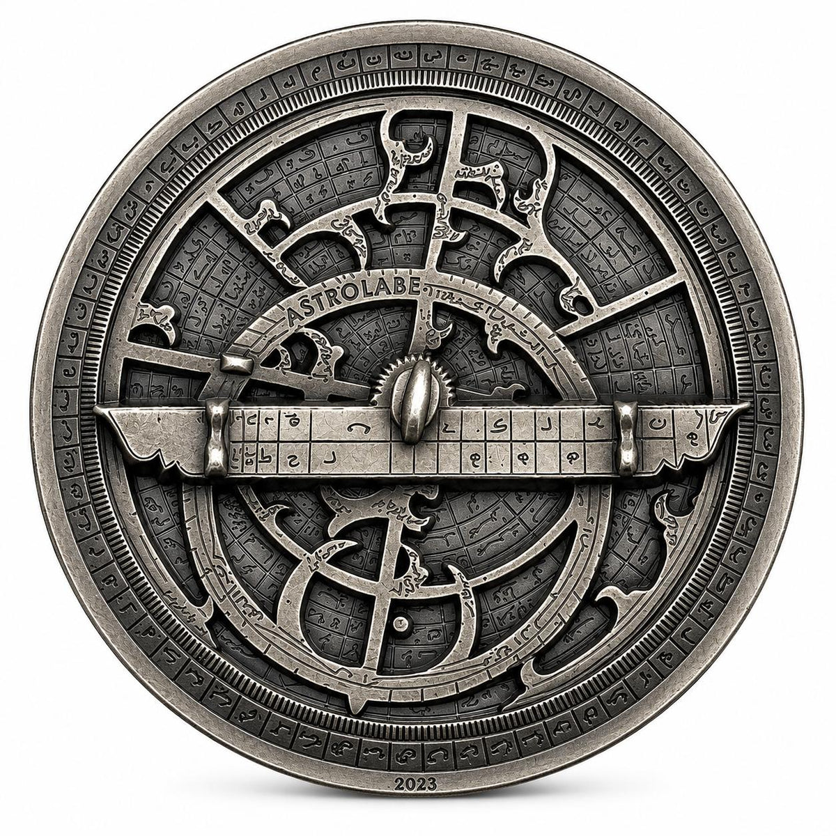 Cook Islands “Historical Instruments – Astrolabe” 2023 2.3 oz .999 Fine Silver Coin