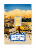 PAMP Star of David 1 Gram Gold Bar – Limited Edition .999 Pure Gold