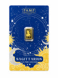 PAMP Sagittarius Zodiac 0.5g .9999 Fine Gold Bar