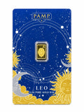 PAMP Leo Zodiac 0.5g .9999 Fine Gold Bar