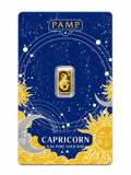 PAMP Capricorn Zodiac 0.5g .9999 Fine Gold Bar