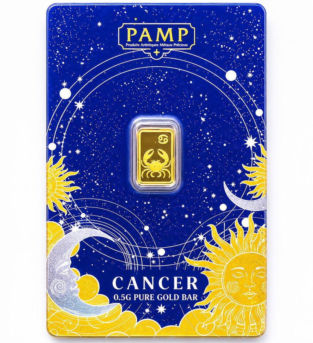 PAMP Cancer Zodiac 0.5g .9999 Fine Gold Bar