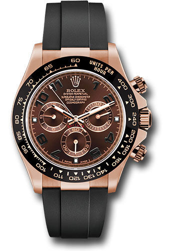Rolex Daytona Chocolate Arabic Dial on Oysterflex 116515LN Service Papers