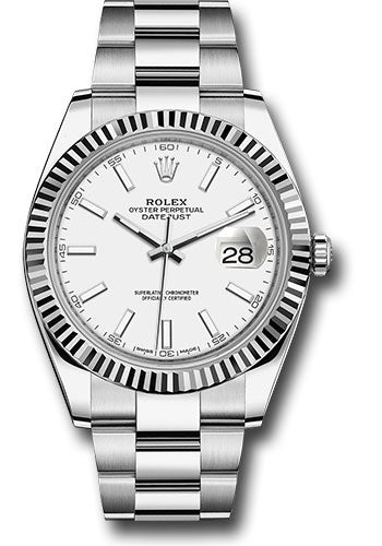 Rolex Datejust 41 White Index Dial on Oyster 126334 Card 2026