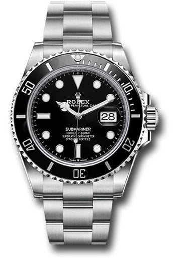 Rolex Submariner Black Dial on Oyster 126610LN Card 2021