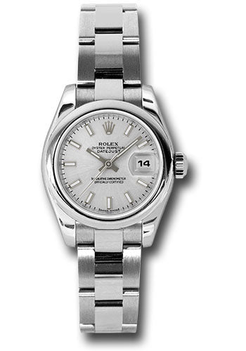 Rolex Datejust Lady Silver Index Dial on Oyster 179160