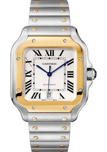 Cartier Santos de Cartier Large Silver Dial on Bracelet W2SA0009 Complete 2023