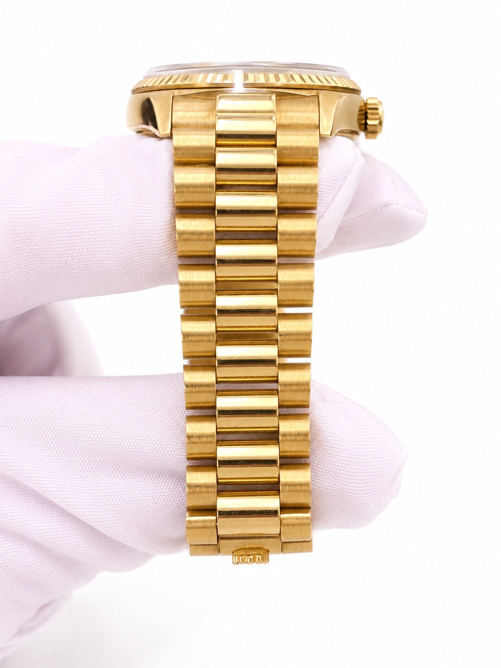 Rolex Day-Date Black Dial on President 18238 Certified Pre Owned Card 2025