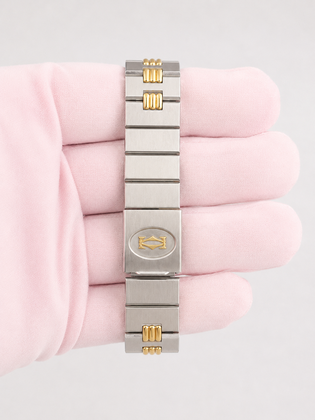 Cartier Santos Octagon White Dial on 2966