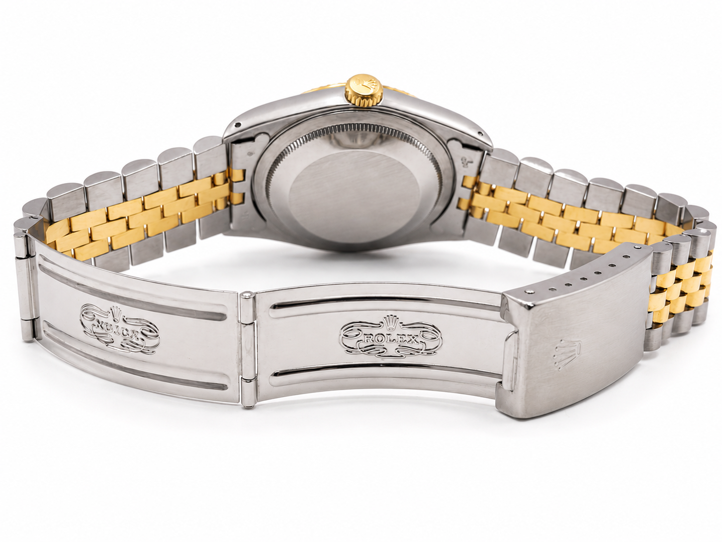 Rolex Datejust 36 Champagne Linen Stick Dial on Jubilee 16233
