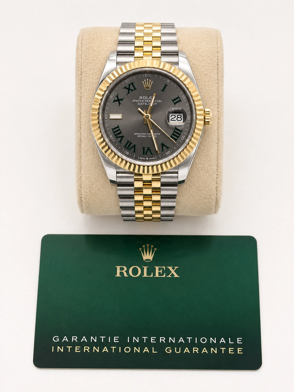 Rolex Datejust 41 Slate Green Roman Dial on Jubilee 126333 2025
