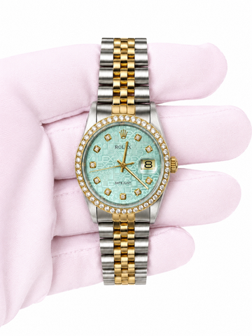 Rolex Datejust 36 MOP Diam Dial on JUBILEE 16233