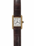 Cartier Must De Cartier Vermail Silver Dial on Brown Strap W1017354