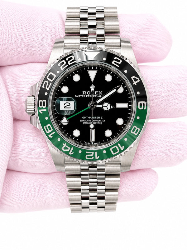 Rolex GMT-Master II "Sprite" Black Dial on Jubilee 126720VTNR Complete 2026