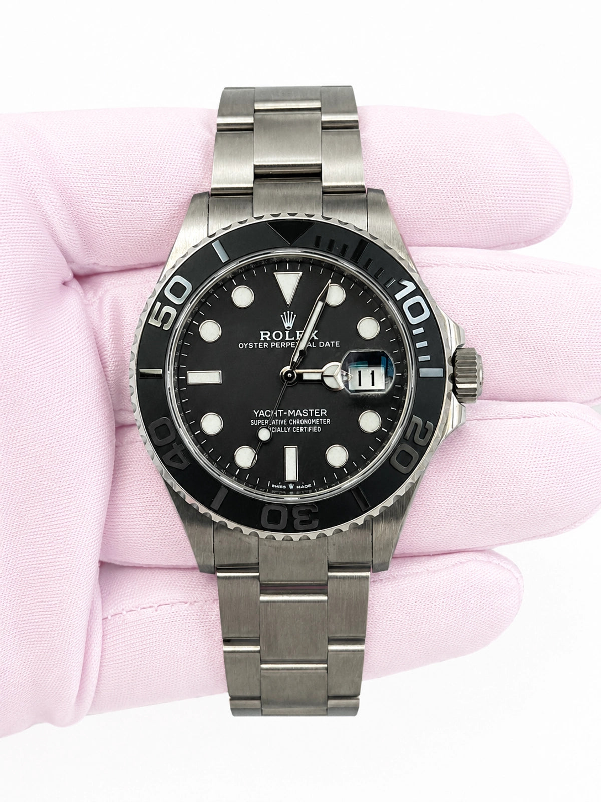 Rolex Rlx Titanium Yacht-Master 42 Black Dial on Oyster 226627 Card 2026