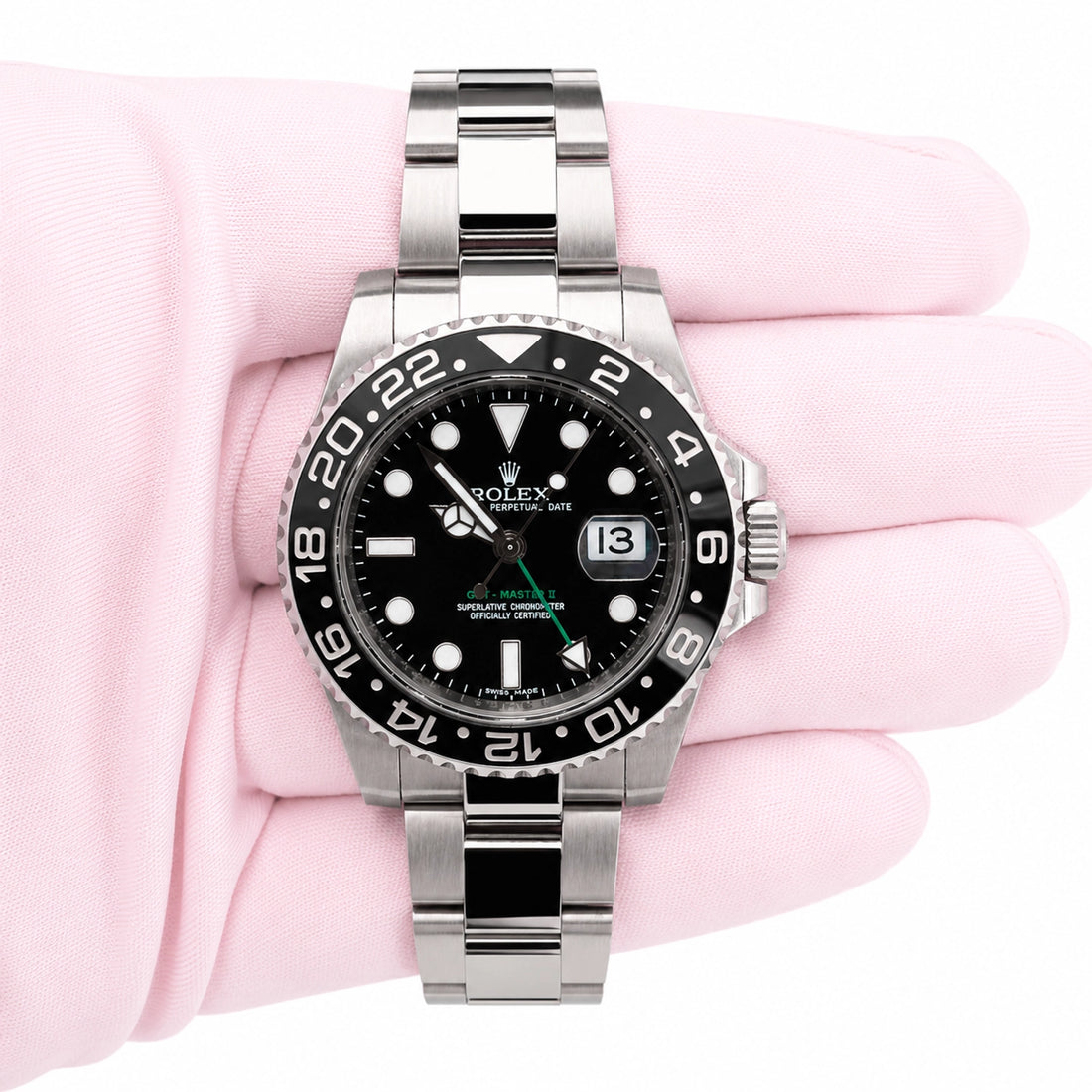Rolex GMT-Master II Black Dial on Oyster 116710LN