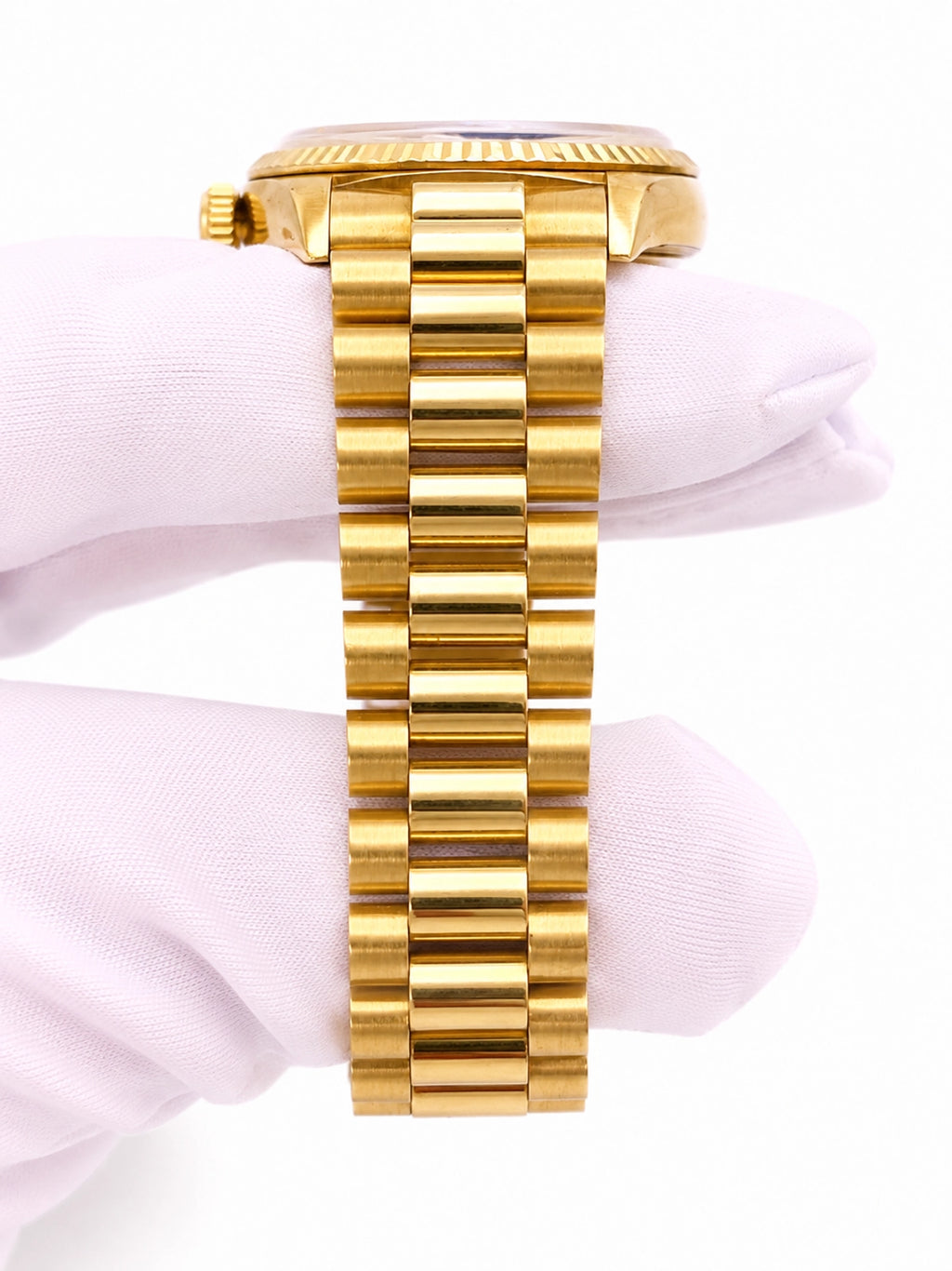 Rolex Day-Date Black Dial on President 18238 Certified Pre Owned Card 2025
