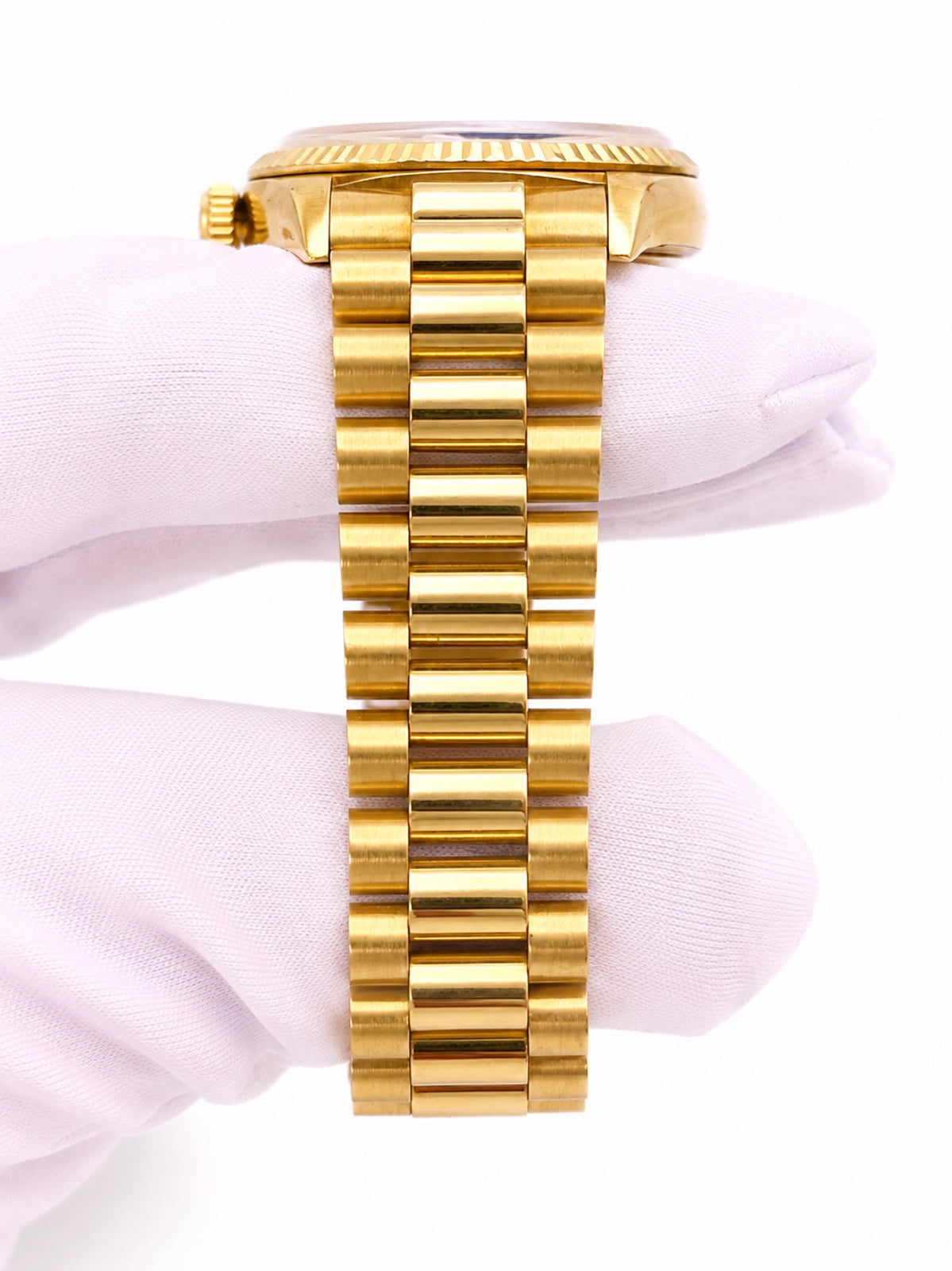 Rolex Day-Date Black Dial on President 18238 Certified Pre Owned Card 2025
