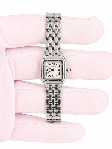 Cartier Panthere White Dial on Stainless Steel WSPN0019
