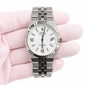 Rolex Land-Dweller 40 White Honeycomb Dial on Flat Jubilee 127334 Card 2026