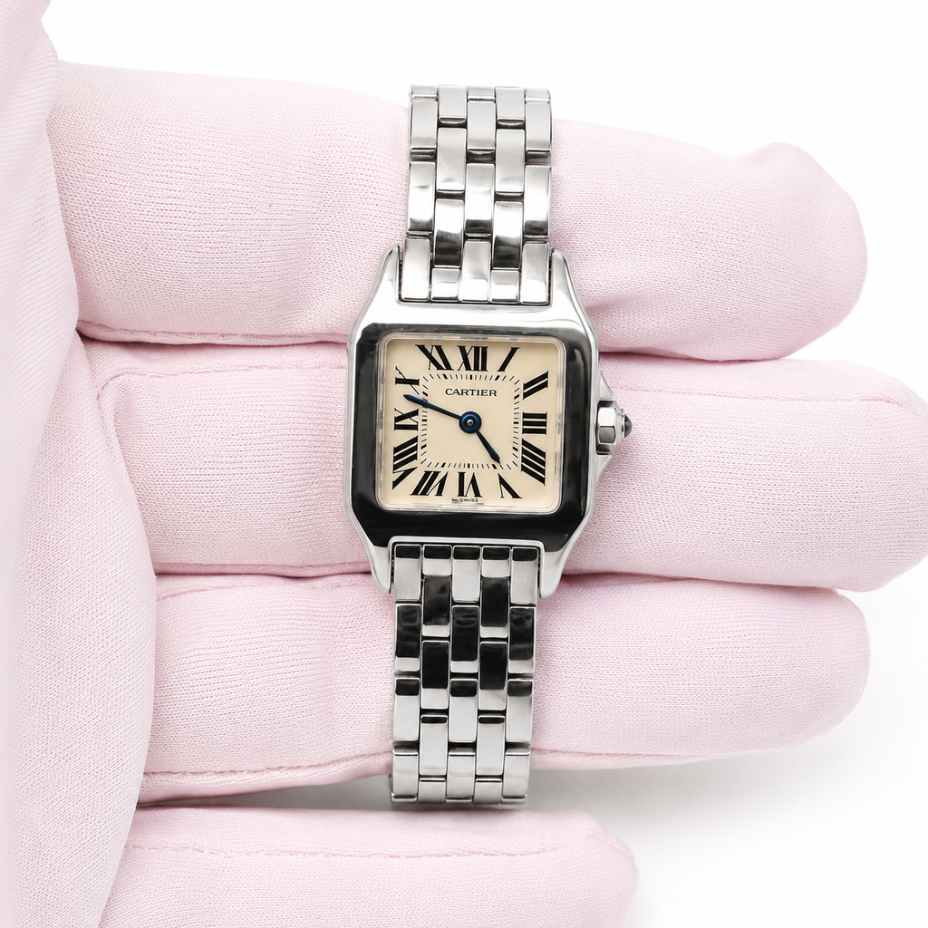 Cartier Santos Demoiselle MOP Dial on Steel 2698/W2507525