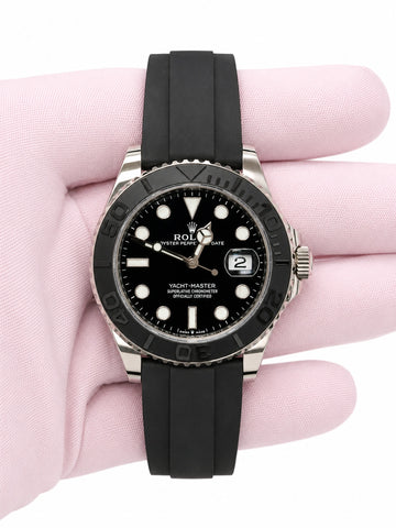 Rolex Yacht-Master 42 Black Dial on Oysterflex 226659 Complete 2023