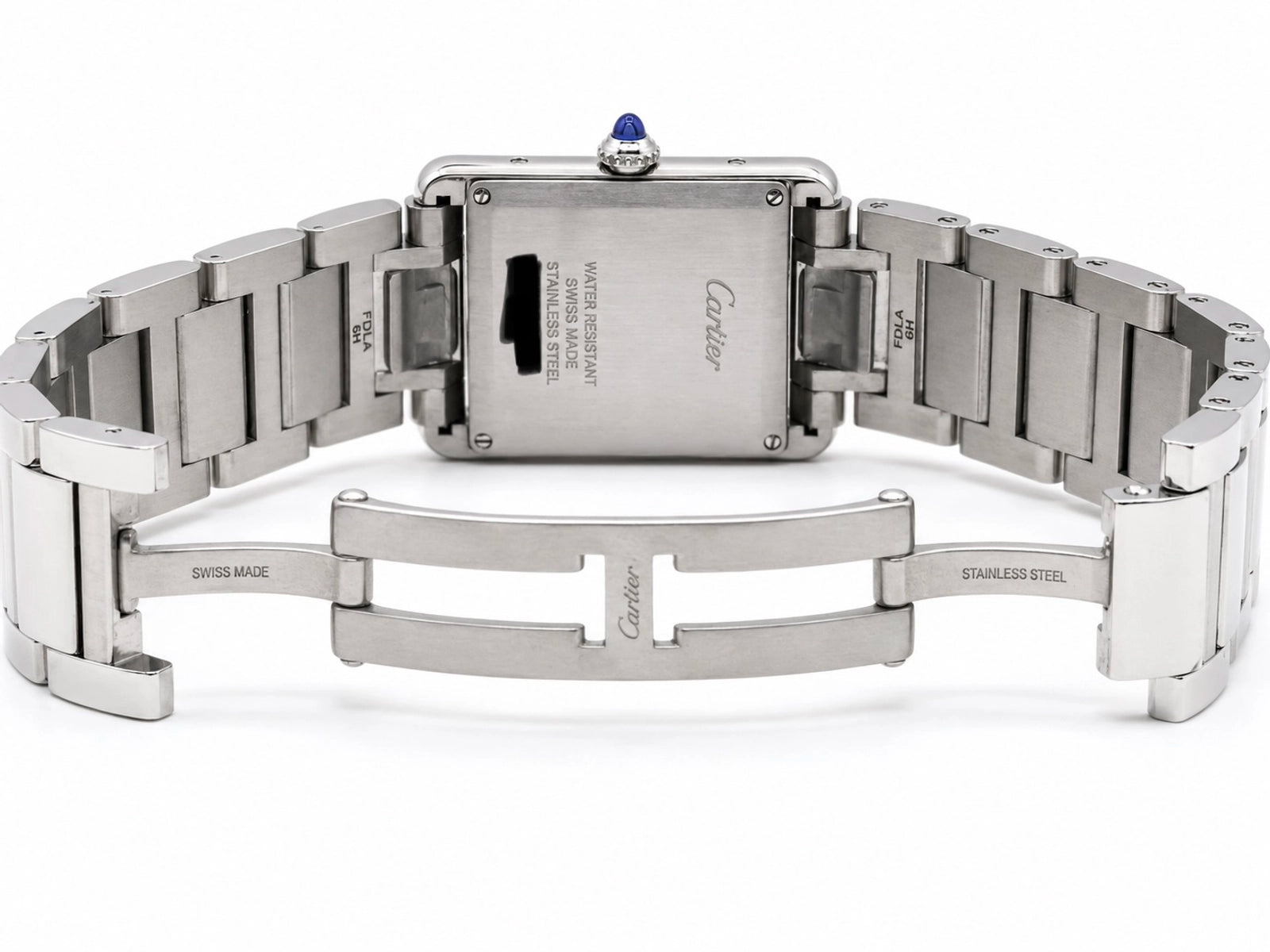 Cartier Tank Must Large Silver Dial on Bracelet WSTA0052