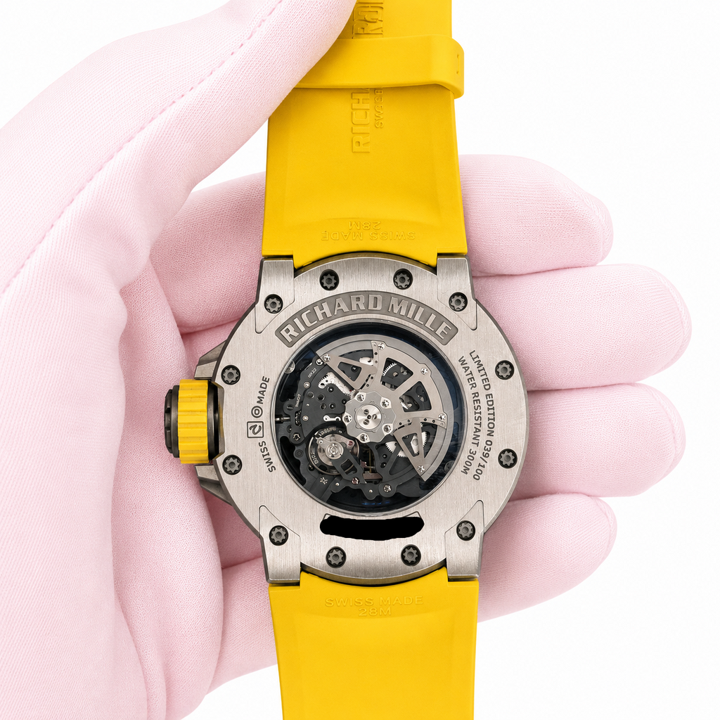 Richard Mille "St Barths" Openwork Dial on Strap RM028 Service Card