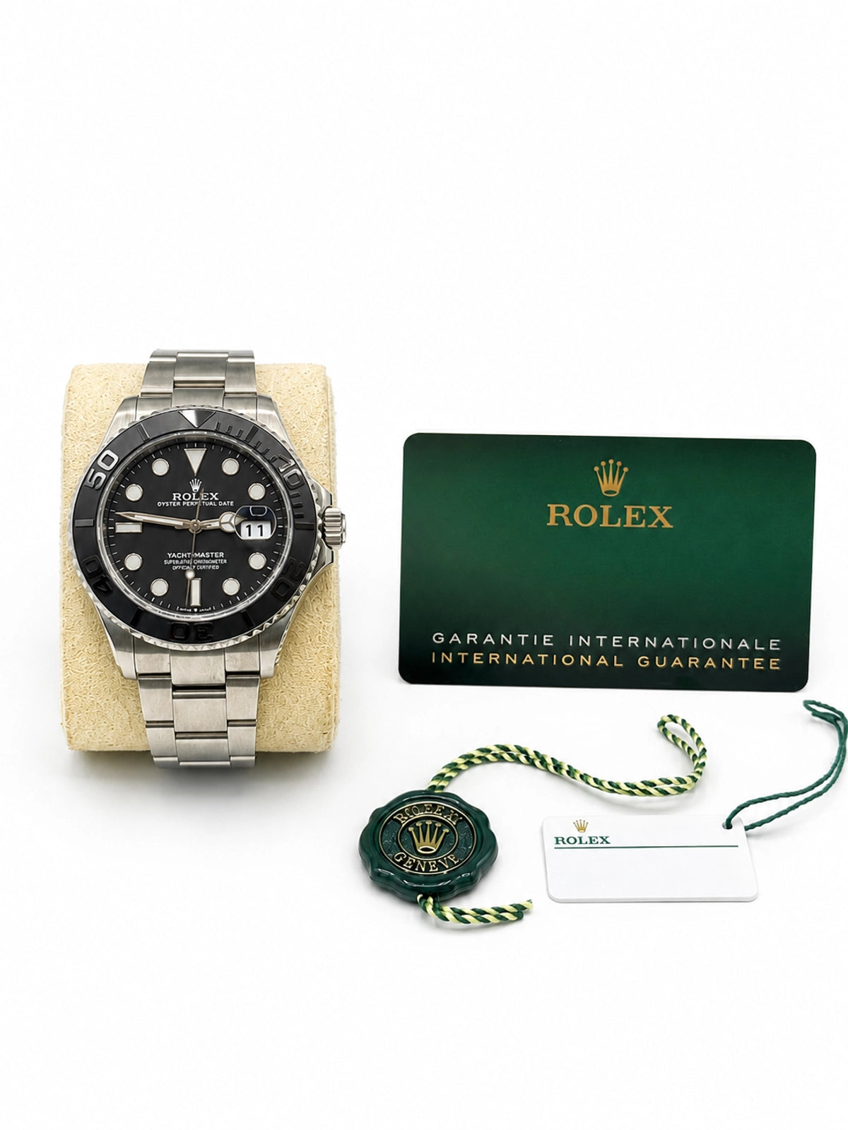 Rolex Rlx Titanium Yacht-Master 42 Black Dial on Oyster 226627 Card 2026
