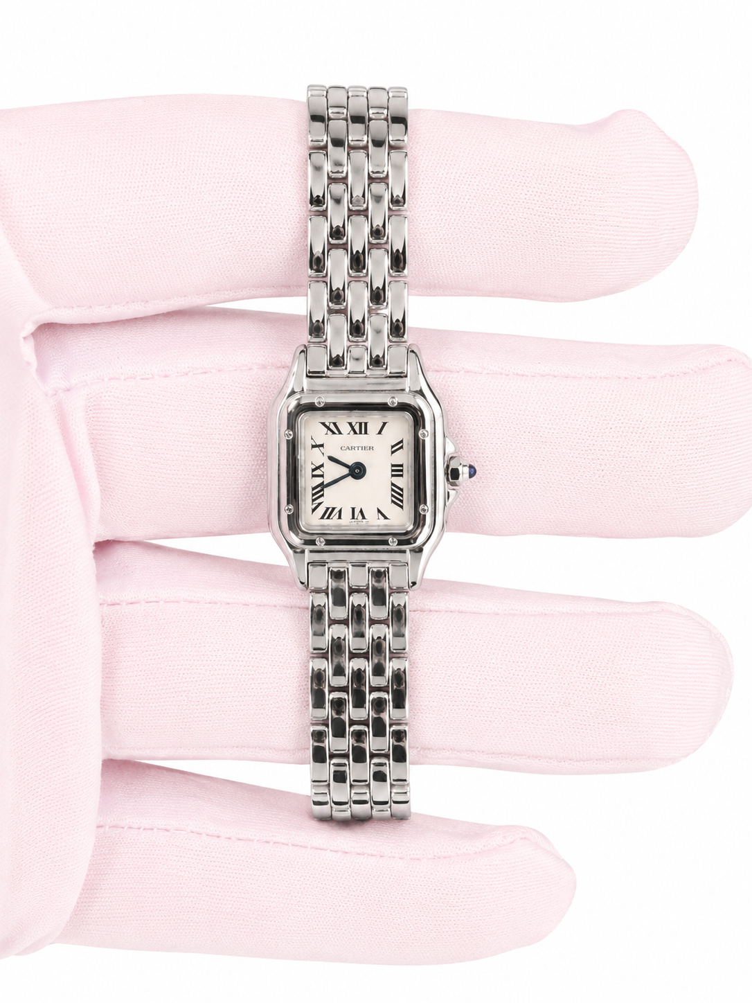 Cartier Panthere White Dial on Stainless Steel WSPN0019