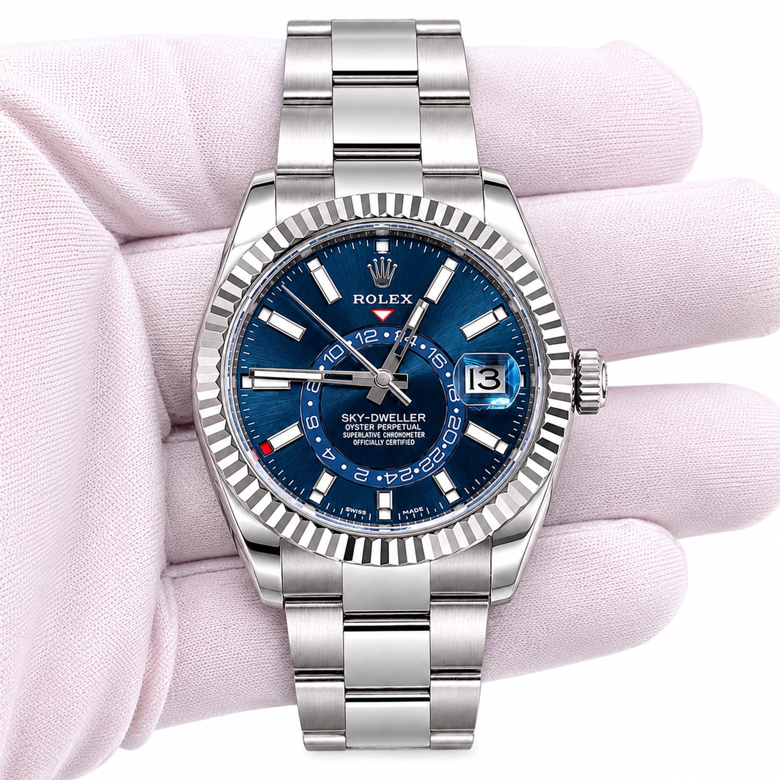 Rolex SkyDweller Blue Dial on Oyster 326934 Card 2021