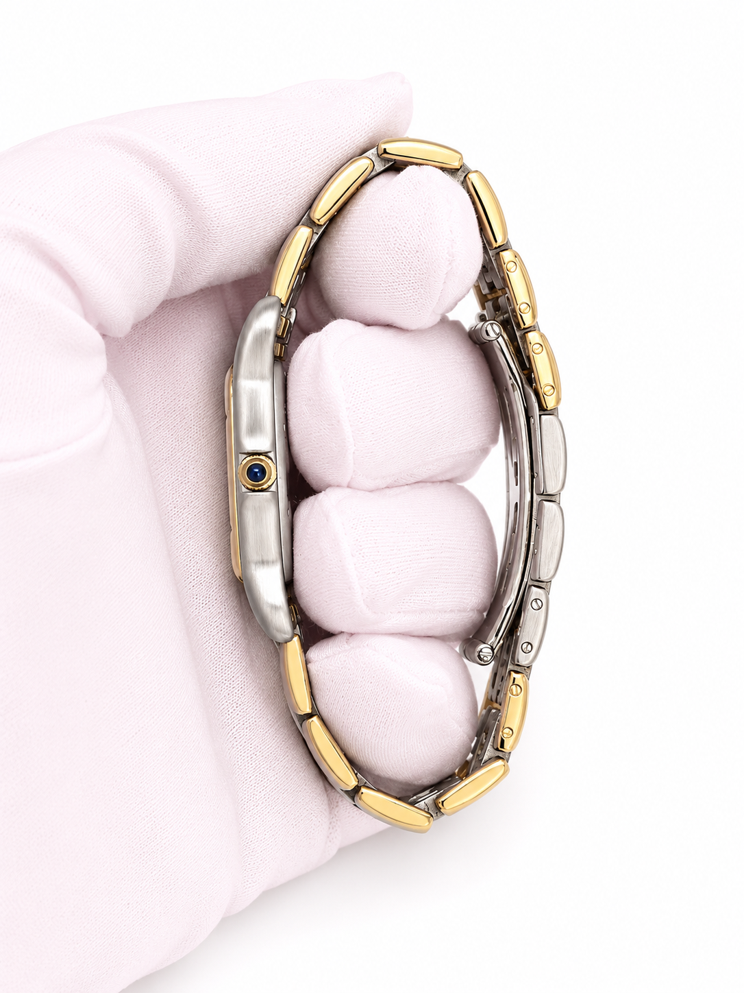 Cartier Panthere de Cartier Watch Jumbo Three-Row White/Cream Dial on Two Tone yellow Gold & Steel 183957