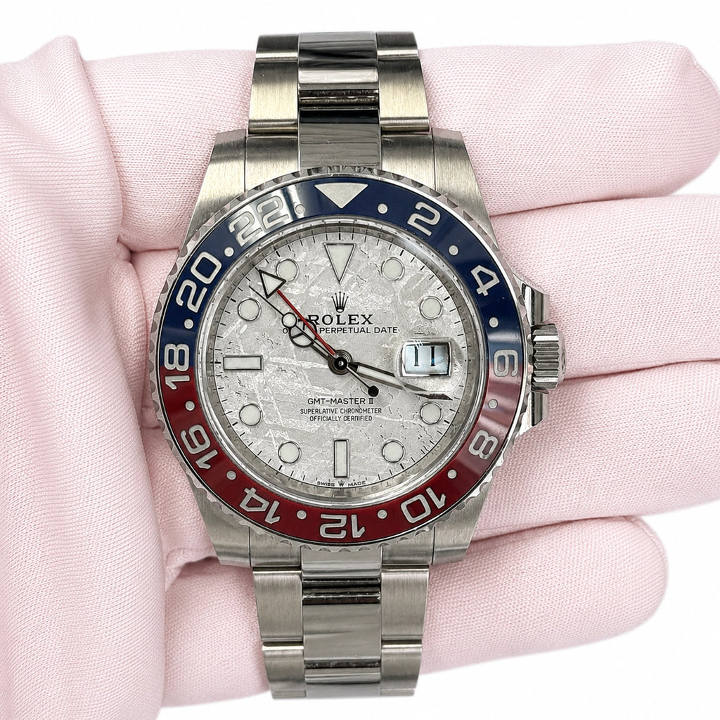 Rolex GMT-Master II Pepsi Meteorite Dial on Oyster 126719BLRO Card 2022