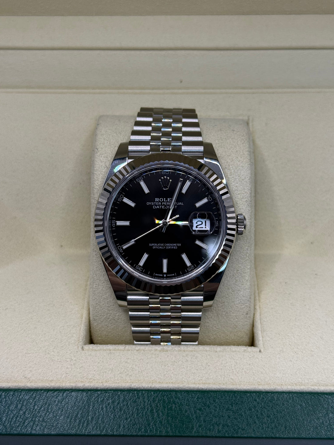 Rolex Datejust 41 Black Index Dial on Jubilee 126334 Complete 2026