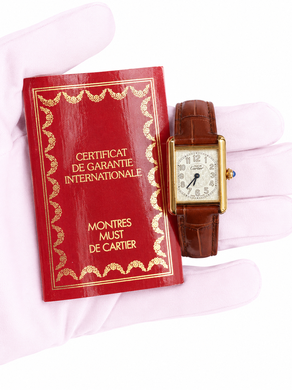 Cartier Tank Must White Dial on Strap W1013854