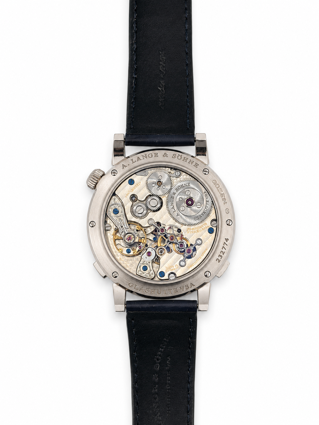 A. Lange & Sohne Zeitwerk Date Gray Dial on Leather Strap 148.038/LSLS1483AA Complete 2021