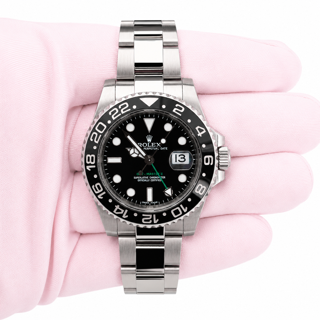 Rolex GMT-Master II Black Dial on Oyster 116710LN